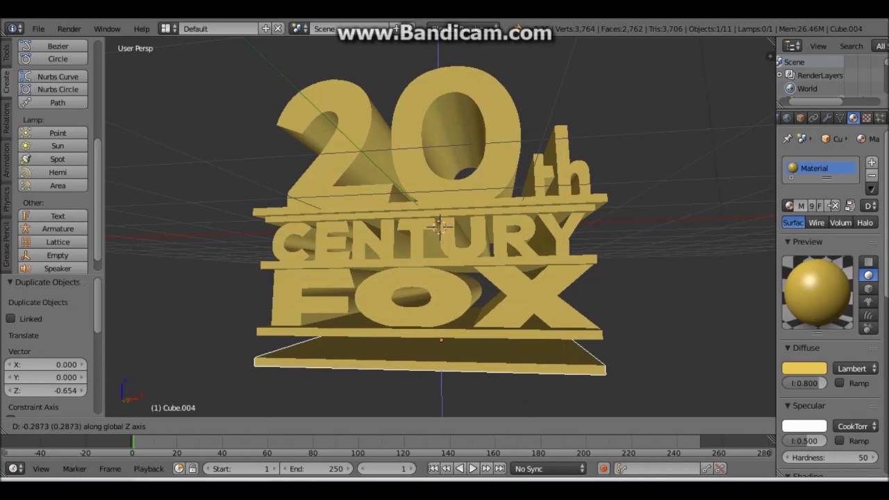 create 20th century fox logo